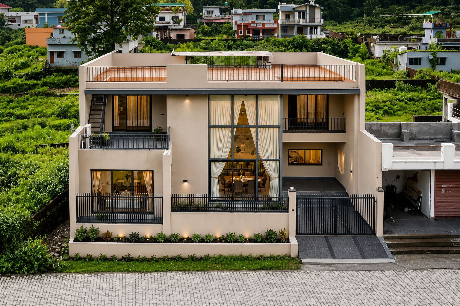 SaffronStays Pebble House